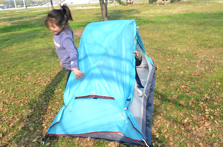 Cheap Goat Tents Ultralight Single Person 2 Door 20D Nylon Silicon Coated Waterproof Windproof Double Layer Two Doors Camping Tent Barraca Tienda   